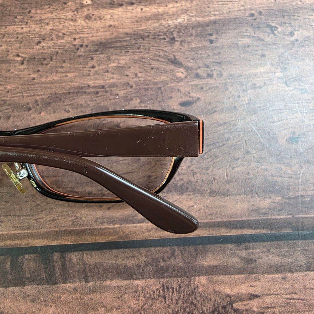 Kate Spade New York Janene 0X90 Brown Orange‎ Gingham Cat Eye Eyeglass 53-17-135 - Picture 8 of 10